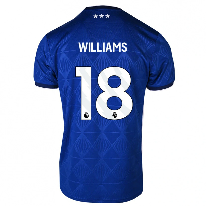 Danxen Dzieci Brandon Williams #18 Średni Niebieski Biały Czerwony Domowa Koszulka 2026/27 Koszulki Klubowe
