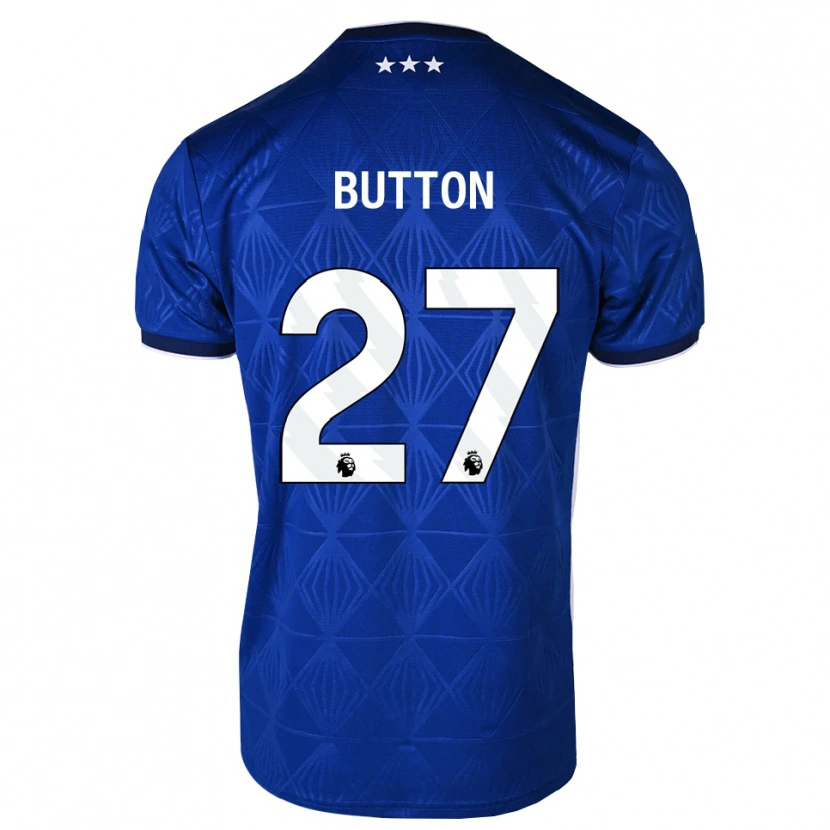 Danxen Dzieci David Button #27 Średni Niebieski Biały Czerwony Domowa Koszulka 2026/27 Koszulki Klubowe