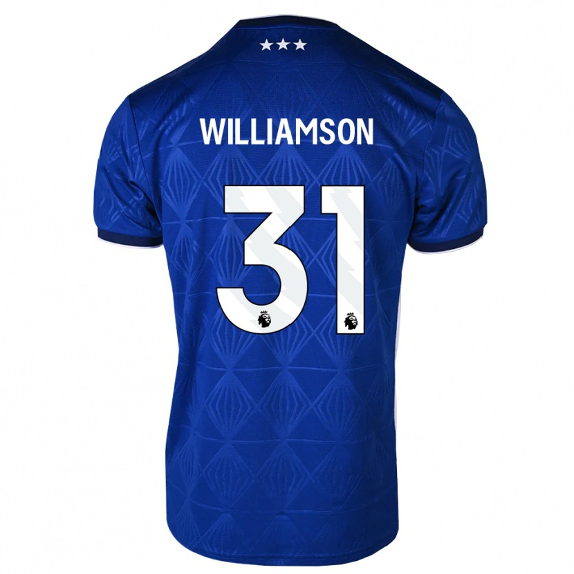 Danxen Dzieci Woody Williamson #31 Średni Niebieski Biały Czerwony Domowa Koszulka 2026/27 Koszulki Klubowe