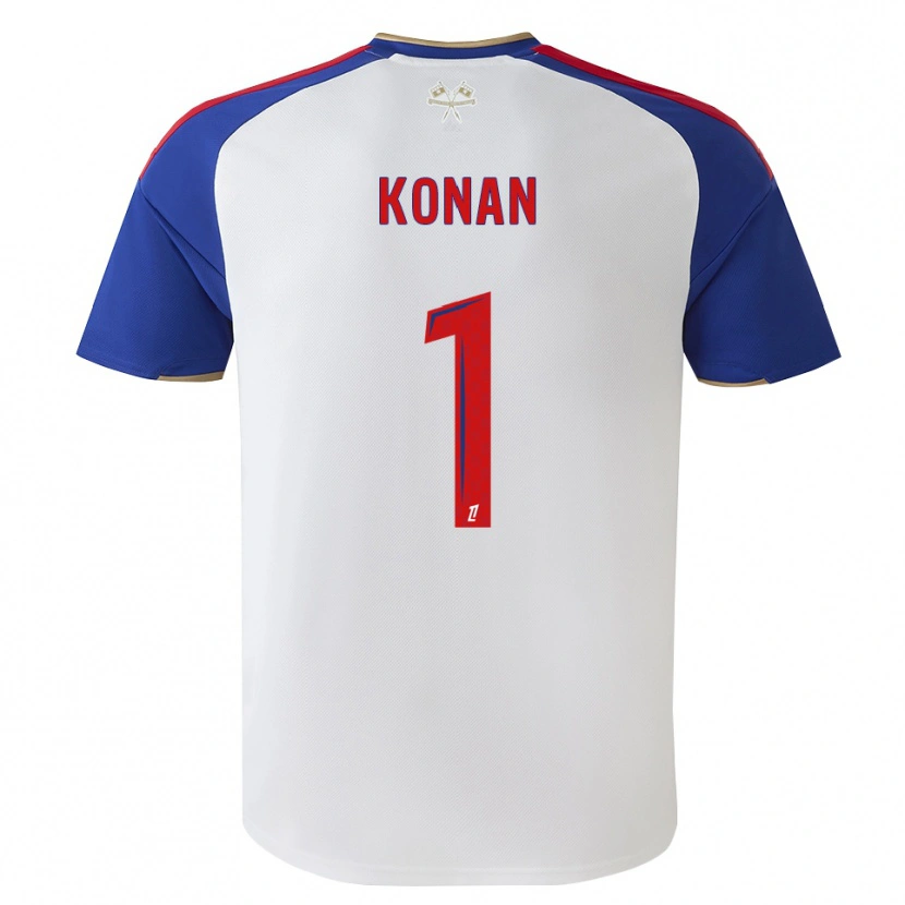 Danxen Dzieci Yvann Konan #1 Królewski Niebieski Czerwony Biały Domowa Koszulka 2026/27 Koszulki Klubowe