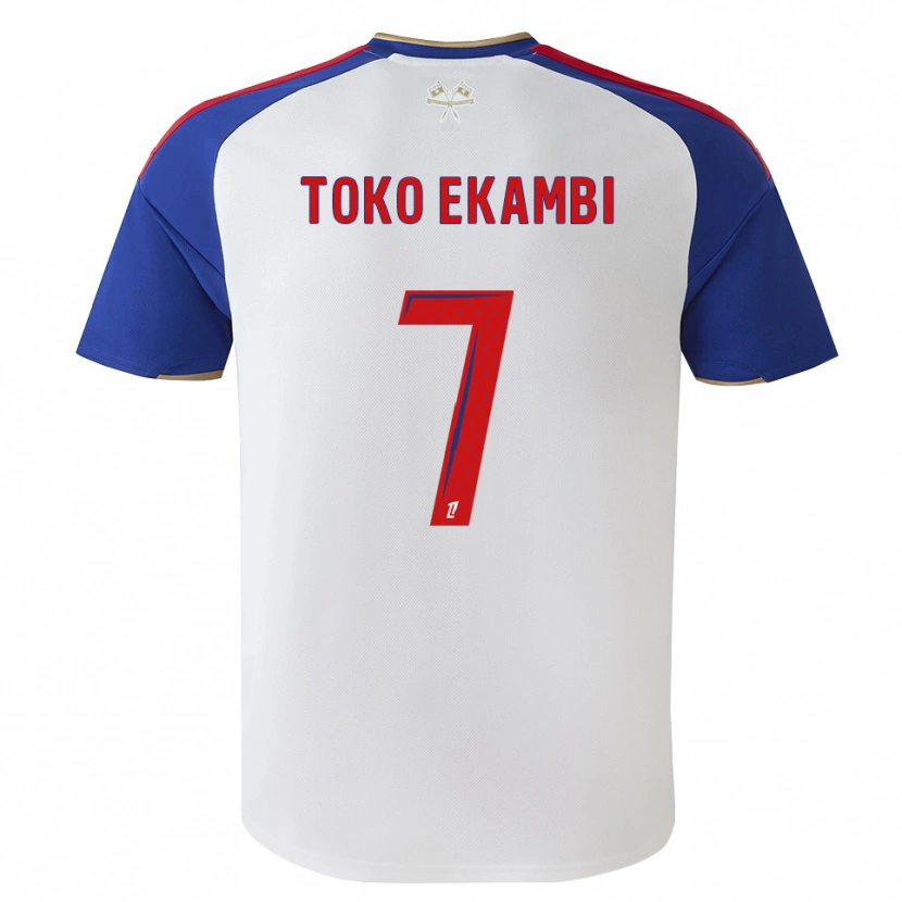 Danxen Dzieci Karl Toko Ekambi #7 Królewski Niebieski Czerwony Biały Domowa Koszulka 2026/27 Koszulki Klubowe