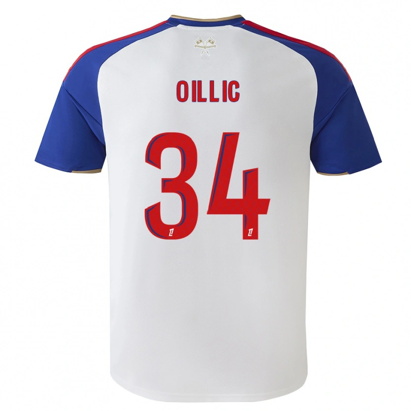 Danxen Dzieci Laureen Oillic #34 Królewski Niebieski Czerwony Biały Domowa Koszulka 2026/27 Koszulki Klubowe