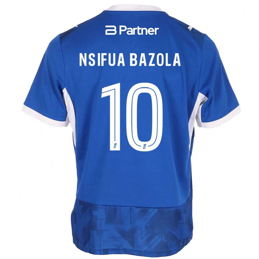 Danxen Dzieci Preston Nsifua Bazola #10 Średni Niebieski Biały Domowa Koszulka 2026/27 Koszulki Klubowe