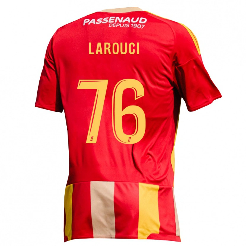 Danxen Dzieci Yasser Larouci #76 Czerwony Żółty Zielony Domowa Koszulka 2026/27 Koszulki Klubowe