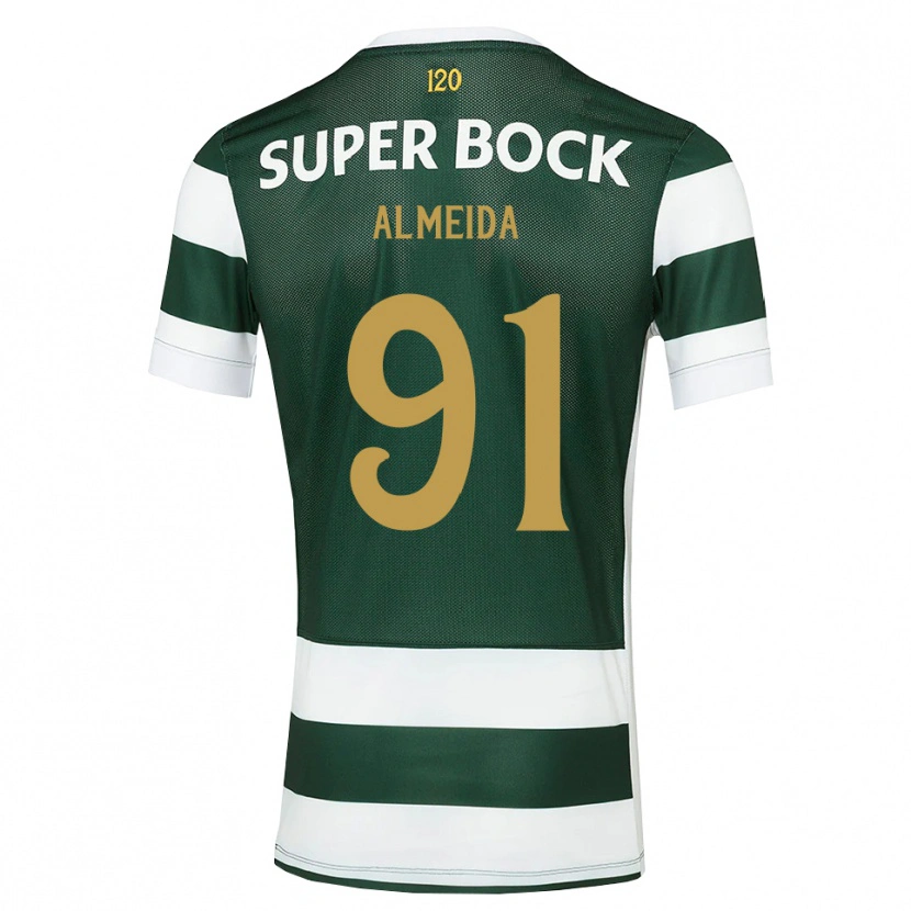 Danxen Dzieci Miguel Almeida #91 Darkslategray Biały Domowa Koszulka 2026/27 Koszulki Klubowe