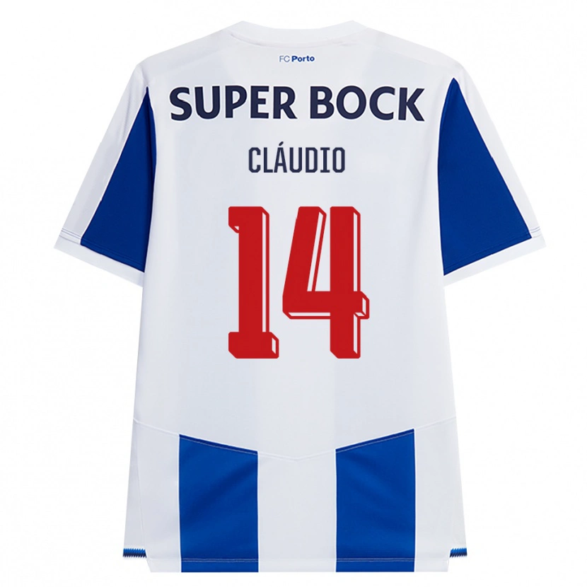 Danxen Dzieci Cláudio Ramos #14 Niebieski Biały Czerwony Domowa Koszulka 2026/27 Koszulki Klubowe