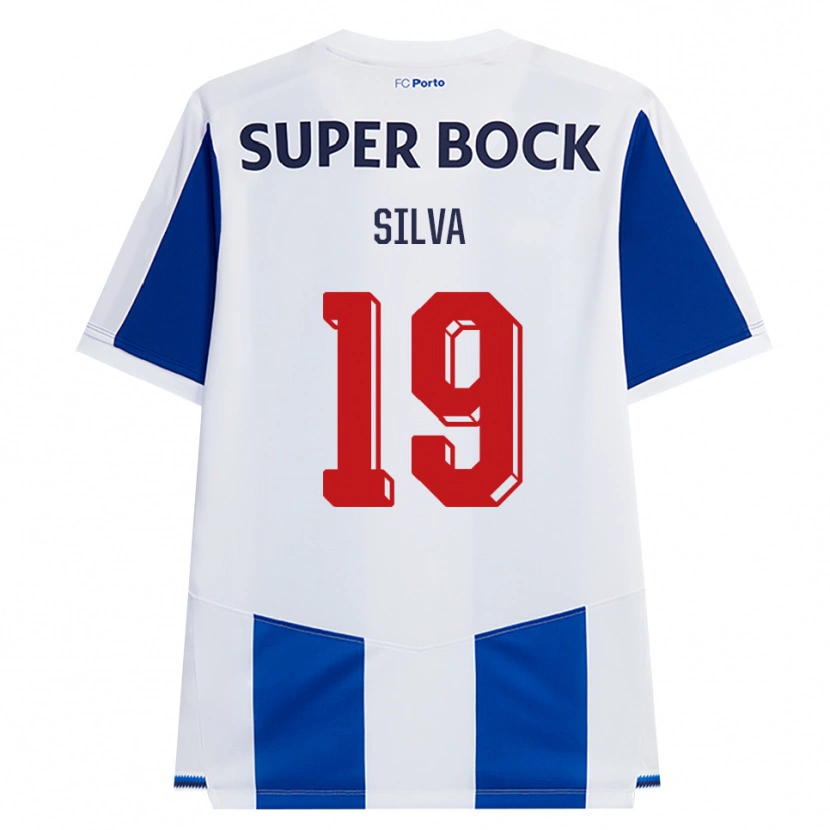 Danxen Dzieci André Silva #19 Niebieski Biały Czerwony Domowa Koszulka 2026/27 Koszulki Klubowe