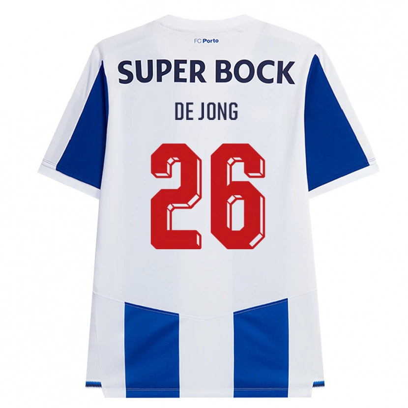 Danxen Dzieci Luuk De Jong #26 Niebieski Biały Czerwony Domowa Koszulka 2026/27 Koszulki Klubowe