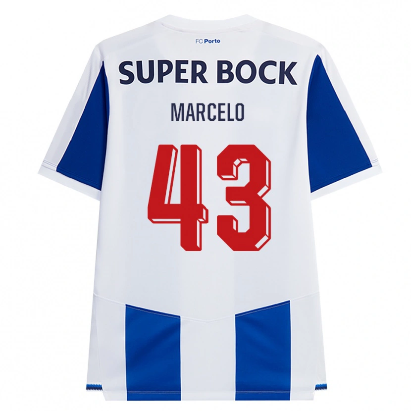 Danxen Dzieci Joao Marcelo #43 Niebieski Biały Czerwony Domowa Koszulka 2026/27 Koszulki Klubowe