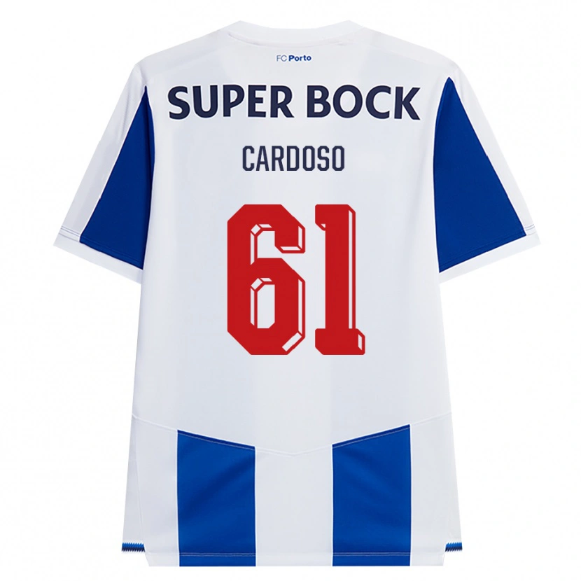 Danxen Dzieci Ivan Cardoso #61 Niebieski Biały Czerwony Domowa Koszulka 2026/27 Koszulki Klubowe