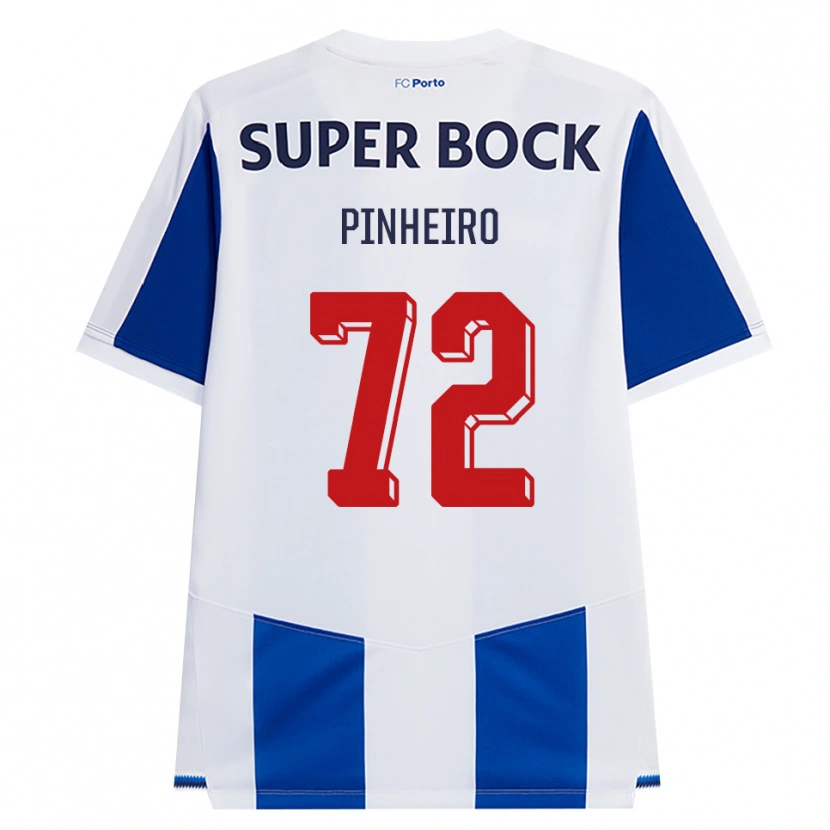 Danxen Dzieci Rodrigo Pinheiro #72 Niebieski Biały Czerwony Domowa Koszulka 2026/27 Koszulki Klubowe