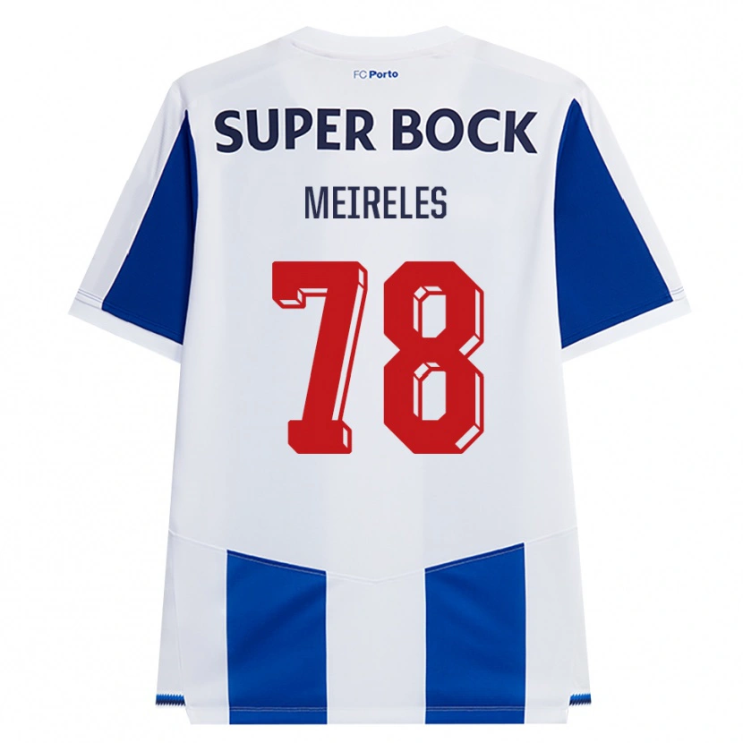 Danxen Dzieci Jorge Meireles #78 Niebieski Biały Czerwony Domowa Koszulka 2026/27 Koszulki Klubowe