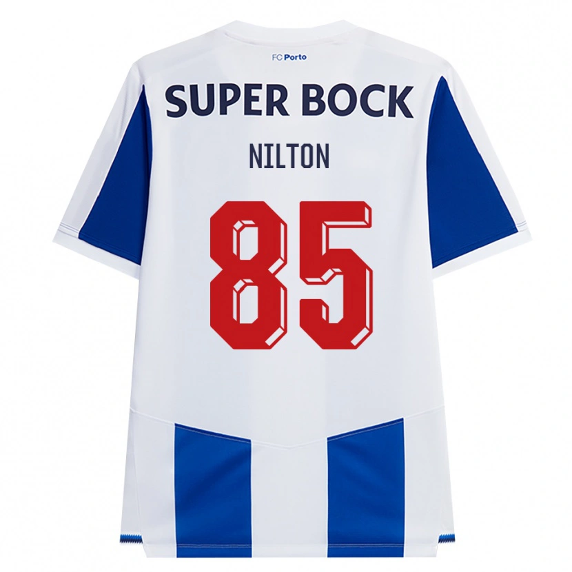 Danxen Dzieci Nilton #85 Niebieski Biały Czerwony Domowa Koszulka 2026/27 Koszulki Klubowe