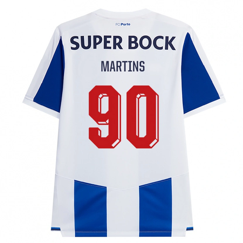 Danxen Dzieci Gil Martins #90 Niebieski Biały Czerwony Domowa Koszulka 2026/27 Koszulki Klubowe