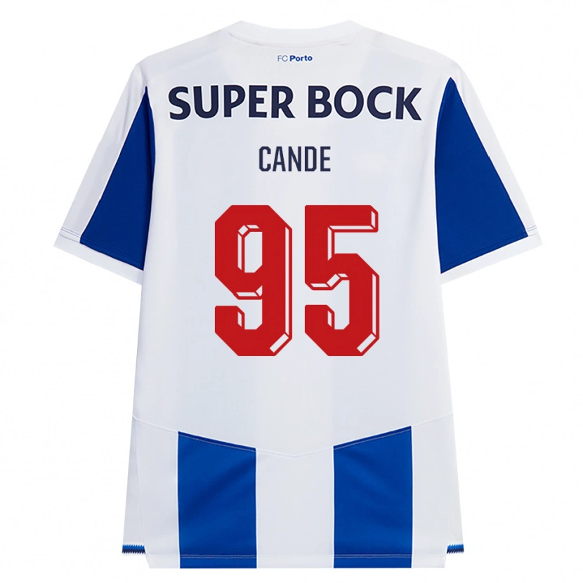 Danxen Dzieci Anhá Cande #95 Niebieski Biały Czerwony Domowa Koszulka 2026/27 Koszulki Klubowe