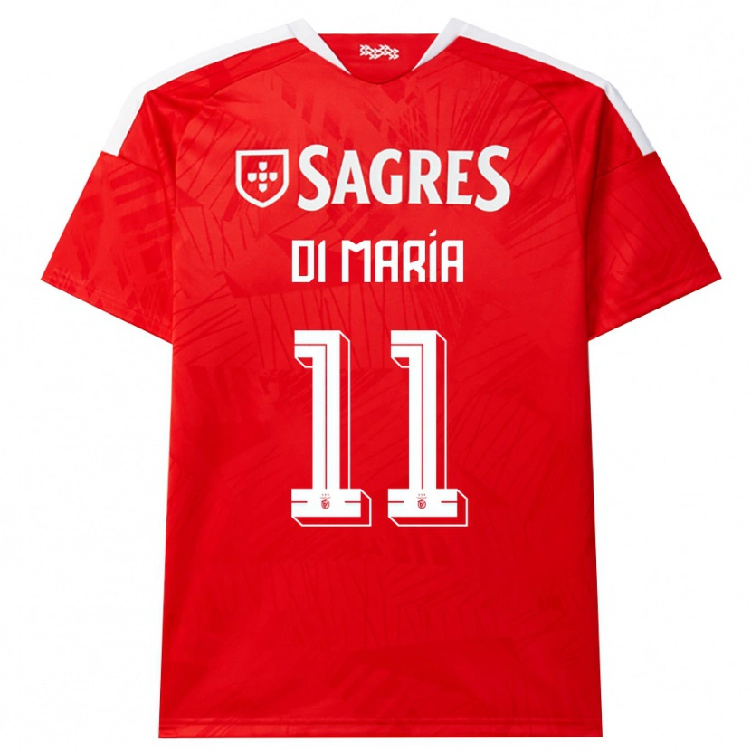 Danxen Dzieci Angel Di Maria #11 Czerwony Biały Żółty Domowa Koszulka 2026/27 Koszulki Klubowe