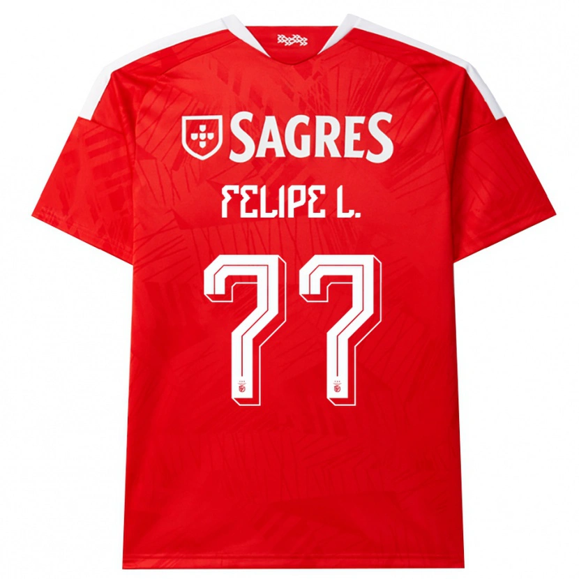 Danxen Dzieci Felipe Lima #77 Czerwony Biały Żółty Domowa Koszulka 2026/27 Koszulki Klubowe