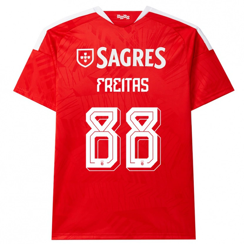 Danxen Dzieci Tiago Freitas #88 Czerwony Biały Żółty Domowa Koszulka 2026/27 Koszulki Klubowe