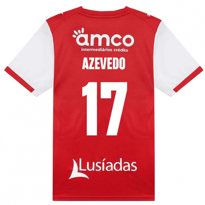 Danxen Dzieci Mariana Azevedo #17 Biały Czerwony Czarny Domowa Koszulka 2026/27 Koszulki Klubowe