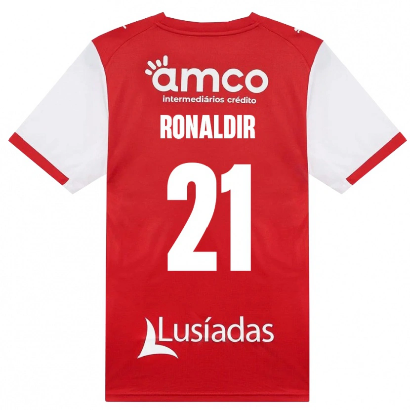 Danxen Dzieci Ronaldir Pereira Dos Santos #21 Biały Czerwony Czarny Domowa Koszulka 2026/27 Koszulki Klubowe