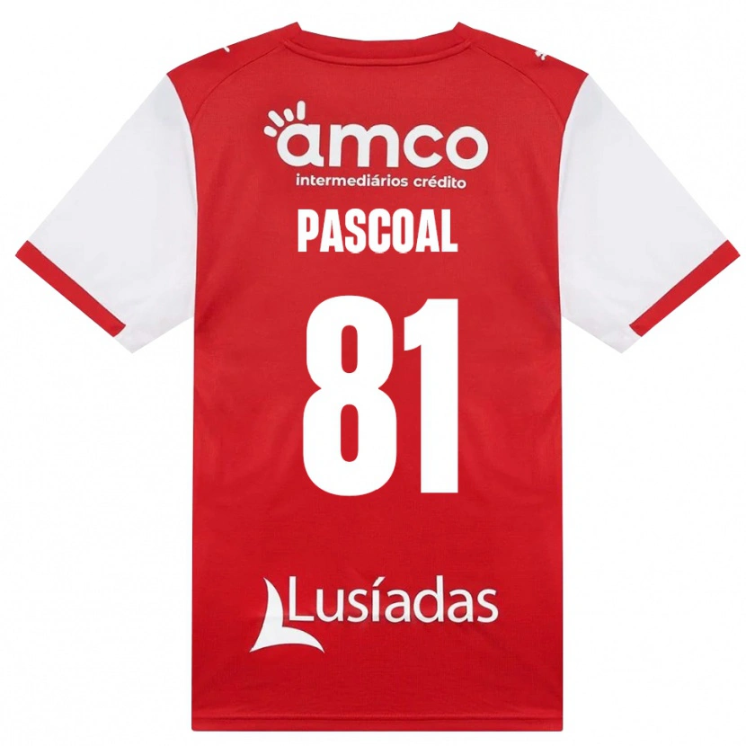 Danxen Dzieci Fodé Pascoal #81 Biały Czerwony Czarny Domowa Koszulka 2026/27 Koszulki Klubowe