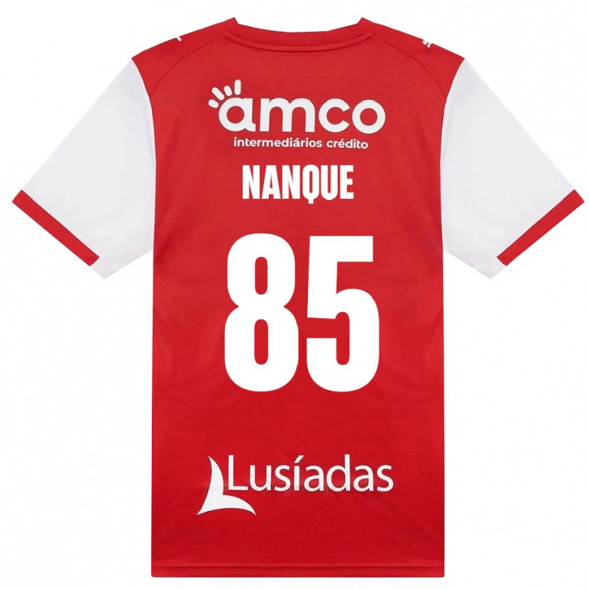 Danxen Dzieci Edgar Nanque #85 Biały Czerwony Czarny Domowa Koszulka 2026/27 Koszulki Klubowe