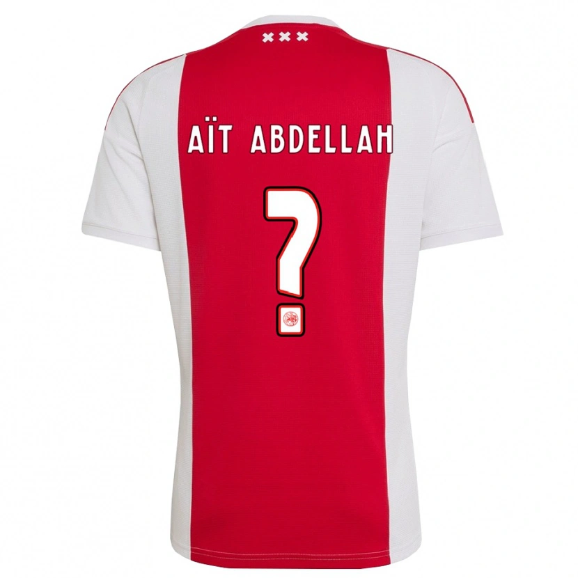 Danxen Dzieci Waleed Aït Abdellah #0 Czerwony Biały Żółty Domowa Koszulka 2026/27 Koszulki Klubowe