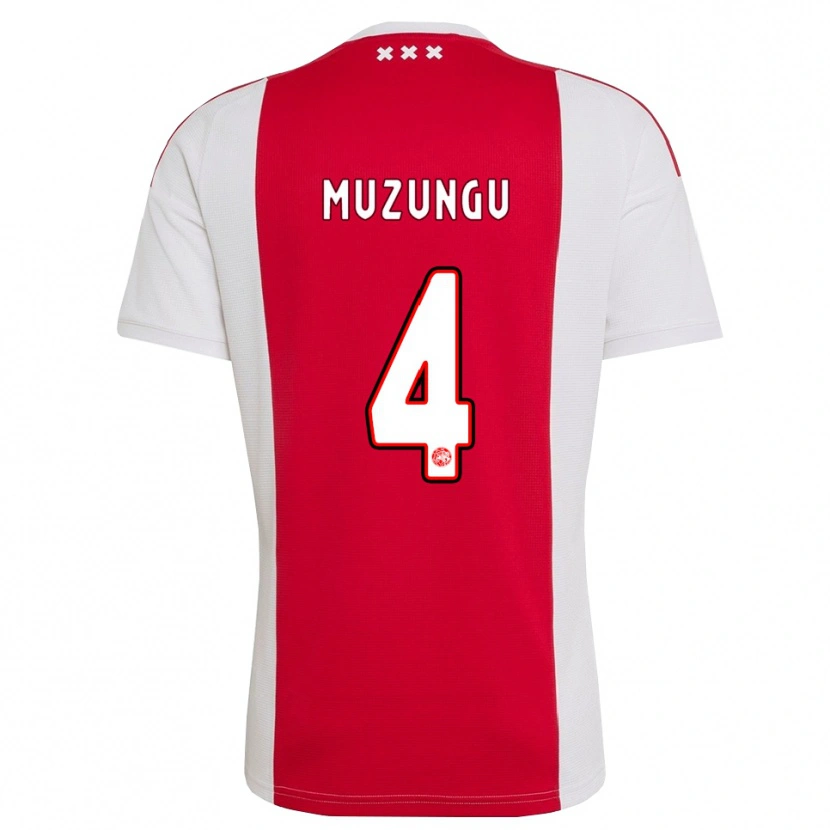 Danxen Dzieci Marvyn Muzungu #4 Czerwony Biały Żółty Domowa Koszulka 2026/27 Koszulki Klubowe
