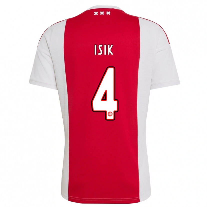 Danxen Dzieci Enes Işık #4 Czerwony Biały Żółty Domowa Koszulka 2026/27 Koszulki Klubowe