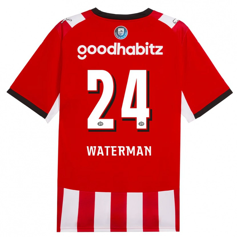 Danxen Dzieci Boy Waterman #24 Czerwony Biały Czarny Domowa Koszulka 2026/27 Koszulki Klubowe