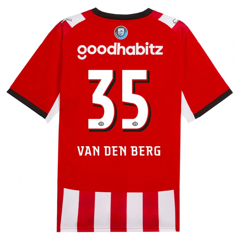 Danxen Dzieci Joël Van Den Berg #35 Czerwony Biały Czarny Domowa Koszulka 2026/27 Koszulki Klubowe