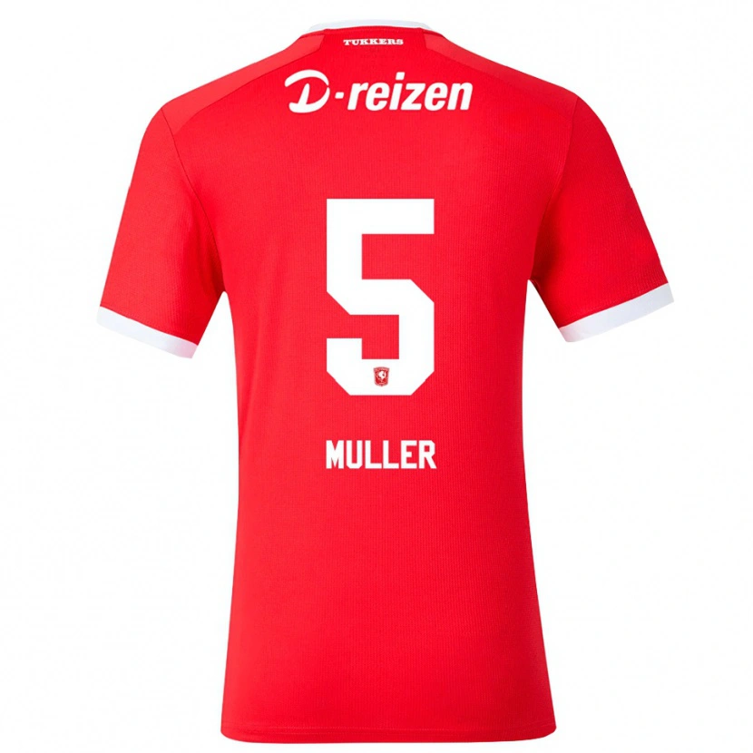 Danxen Dzieci Timothy Muller #5 Czerwony Biały Domowa Koszulka 2026/27 Koszulki Klubowe