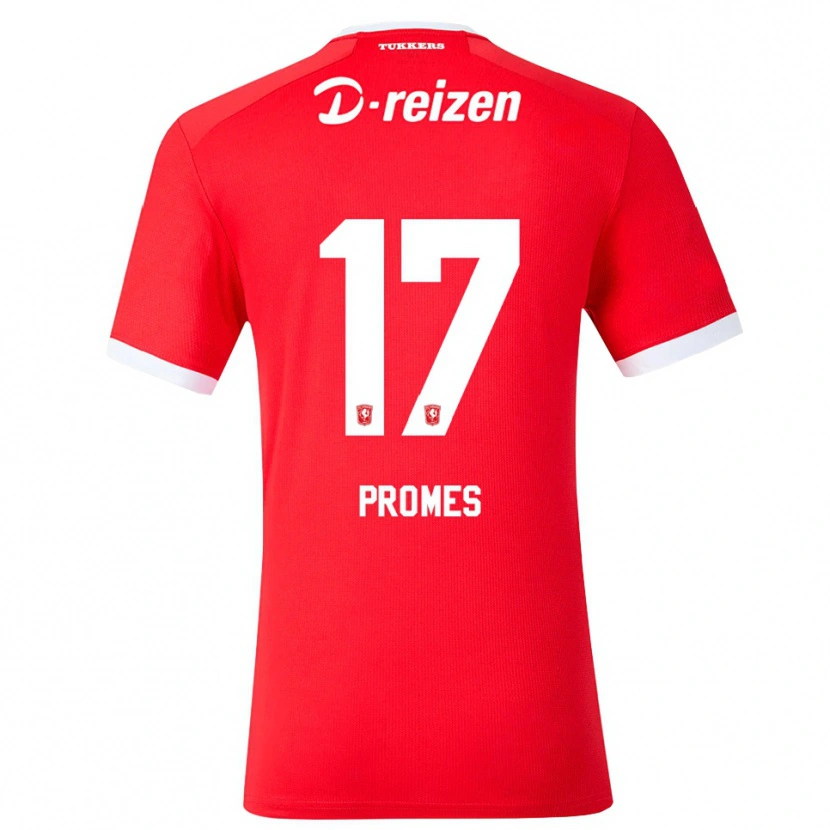 Danxen Dzieci Rodrigo Promes #17 Czerwony Biały Domowa Koszulka 2026/27 Koszulki Klubowe