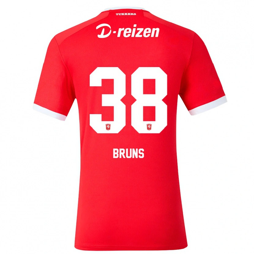 Danxen Dzieci Max Bruns #38 Czerwony Biały Domowa Koszulka 2026/27 Koszulki Klubowe