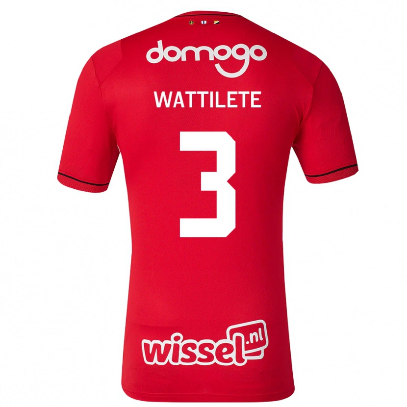 Danxen Dzieci Julia Wattilete #3 Czerwony Biały Czarny Domowa Koszulka 2026/27 Koszulki Klubowe