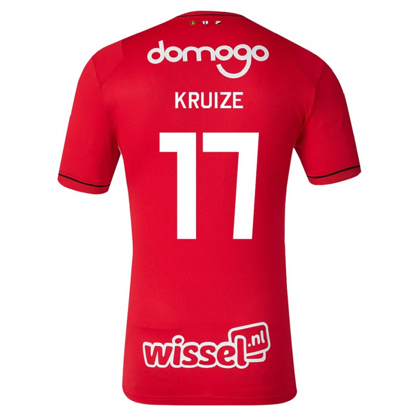 Danxen Dzieci Elisha Kruize #17 Czerwony Biały Czarny Domowa Koszulka 2026/27 Koszulki Klubowe