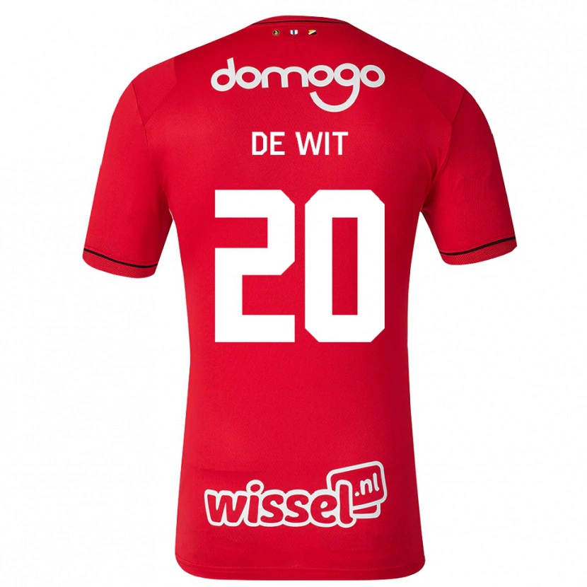 Danxen Dzieci Dani De Wit #20 Czerwony Biały Czarny Domowa Koszulka 2026/27 Koszulki Klubowe