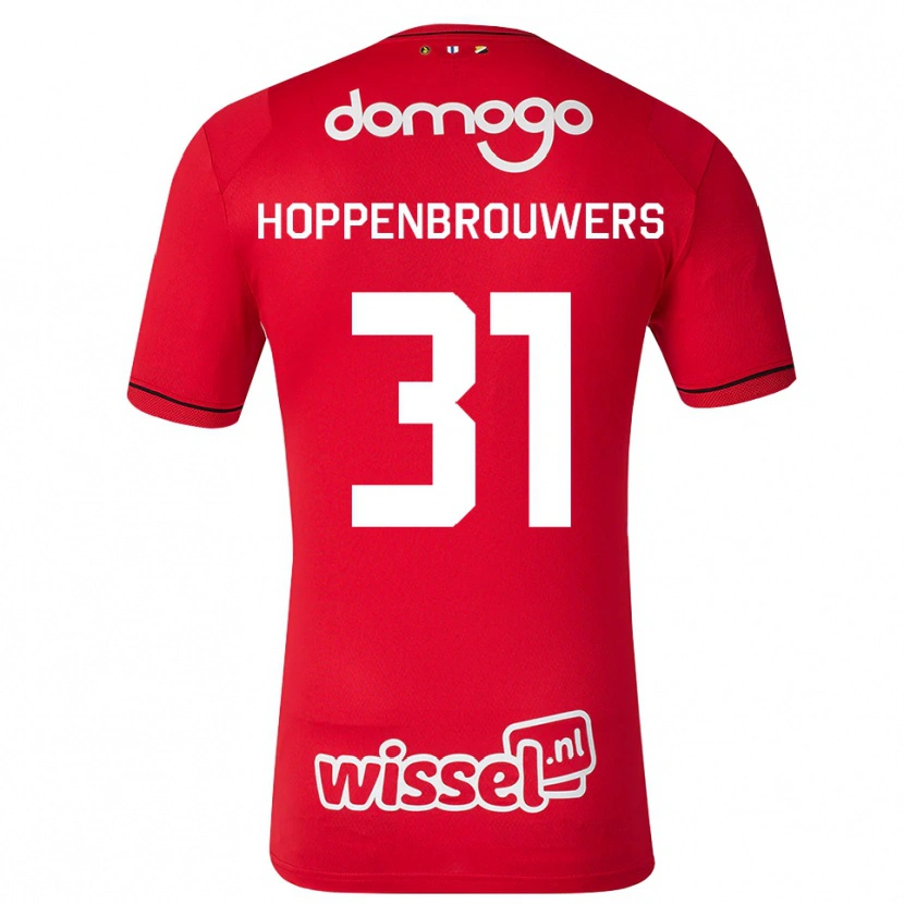 Danxen Dzieci Mike Hoppenbrouwers #31 Czerwony Biały Czarny Domowa Koszulka 2026/27 Koszulki Klubowe