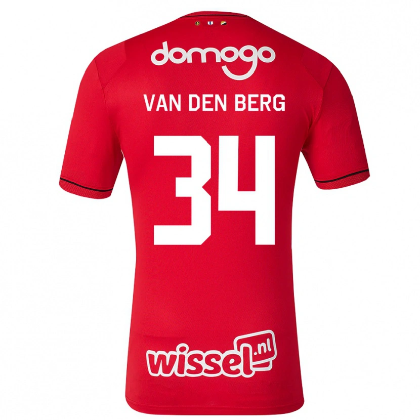 Danxen Dzieci Davy Van Den Berg #34 Czerwony Biały Czarny Domowa Koszulka 2026/27 Koszulki Klubowe