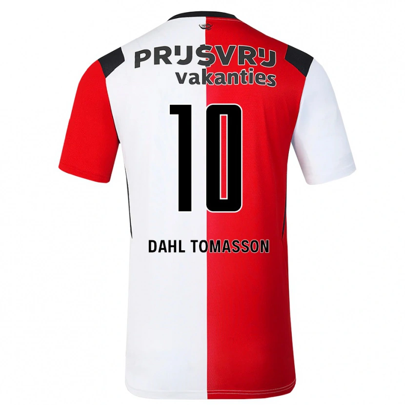 Danxen Dzieci Luca Dahl Tomasson #10 Czerwony Biały Czarny Domowa Koszulka 2026/27 Koszulki Klubowe