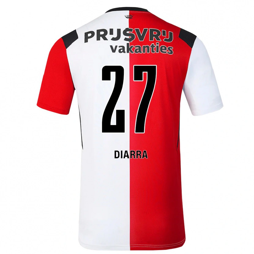 Danxen Dzieci Gaoussou Diarra #27 Czerwony Biały Czarny Domowa Koszulka 2026/27 Koszulki Klubowe