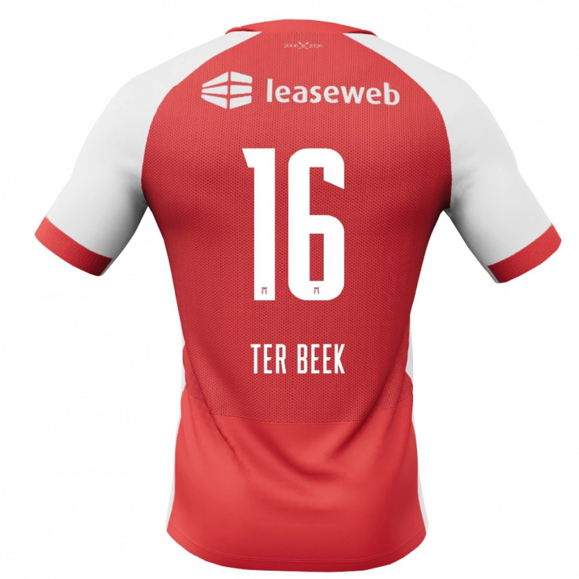 Danxen Dzieci Kai Ter Beek #16 Czerwony Biały Czarny Domowa Koszulka 2026/27 Koszulki Klubowe
