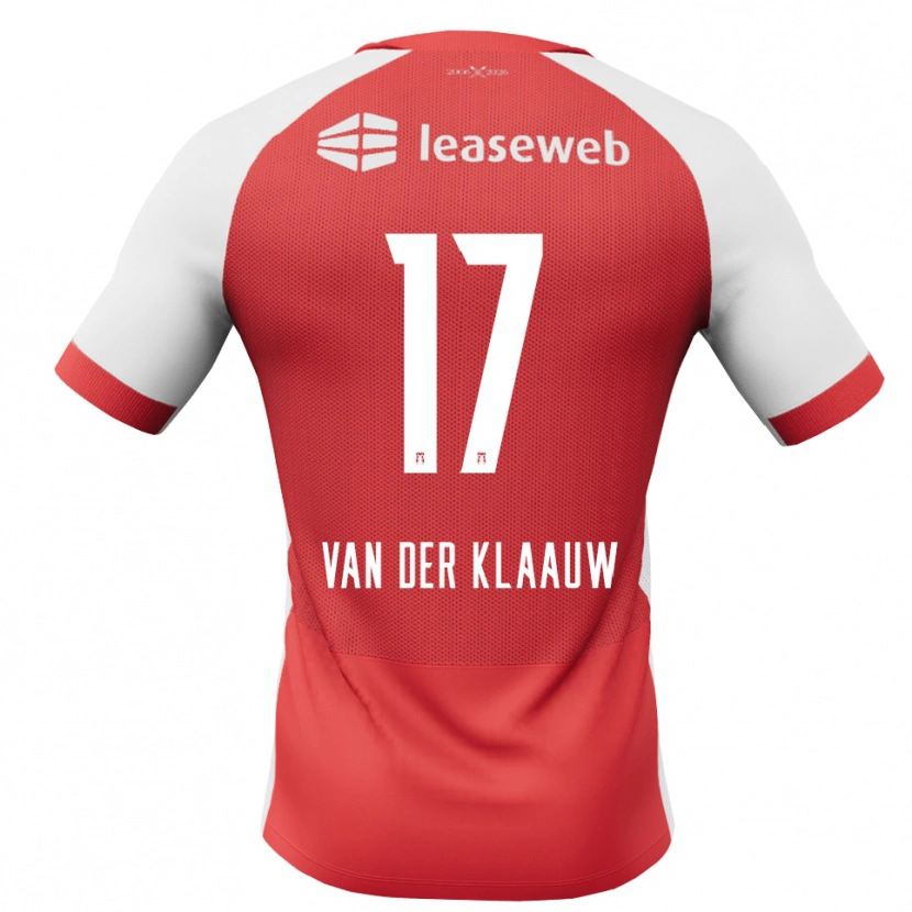 Danxen Dzieci Deacon Van Der Klaauw #17 Czerwony Biały Czarny Domowa Koszulka 2026/27 Koszulki Klubowe