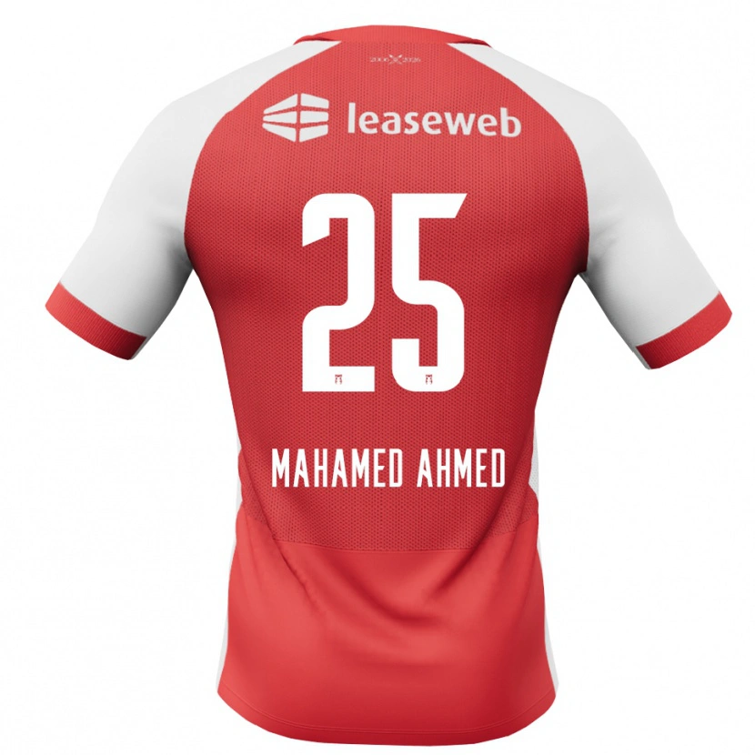 Danxen Dzieci Nuur Mahamed Ahmed #25 Czerwony Biały Czarny Domowa Koszulka 2026/27 Koszulki Klubowe