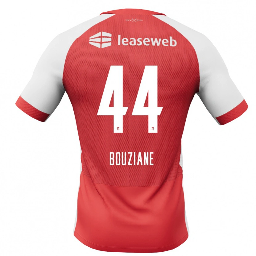 Danxen Dzieci Wassim Bouziane #44 Czerwony Biały Czarny Domowa Koszulka 2026/27 Koszulki Klubowe