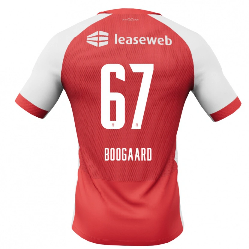 Danxen Dzieci Kasper Boogaard #67 Czerwony Biały Czarny Domowa Koszulka 2026/27 Koszulki Klubowe