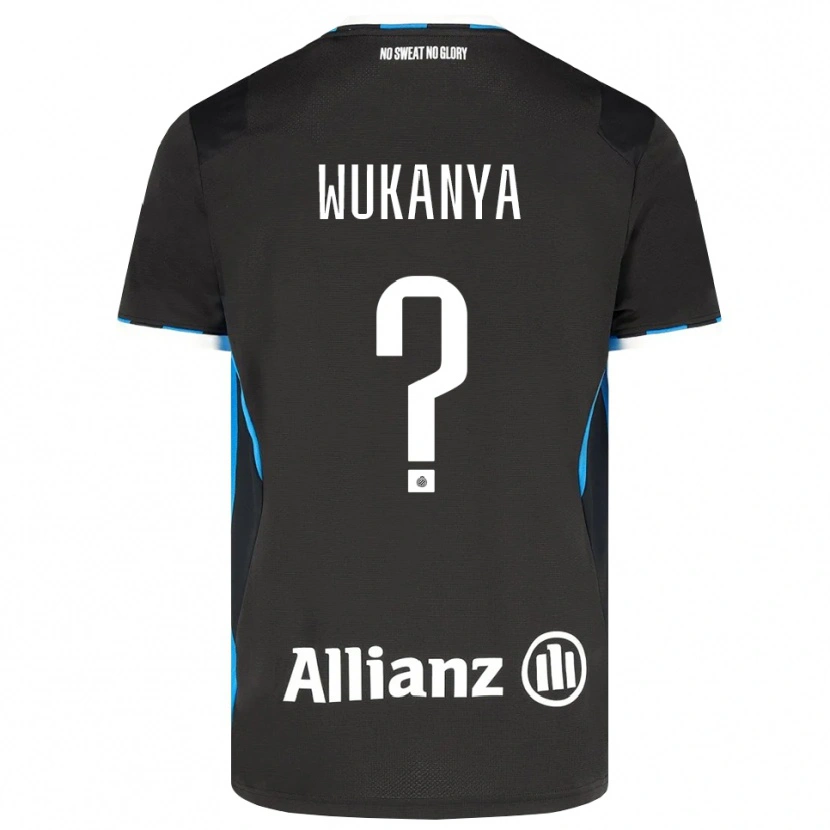 Danxen Dzieci Stéphane Wukanya #0 Czarny Czerwony Niebieski Domowa Koszulka 2026/27 Koszulki Klubowe