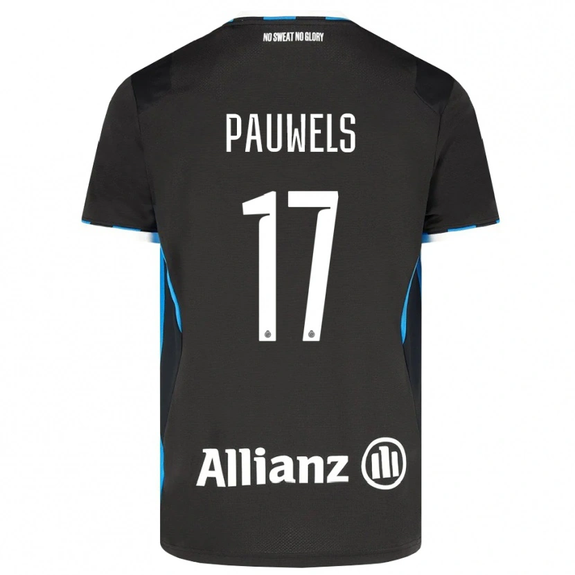 Danxen Dzieci Fleur Pauwels #17 Czarny Czerwony Niebieski Domowa Koszulka 2026/27 Koszulki Klubowe