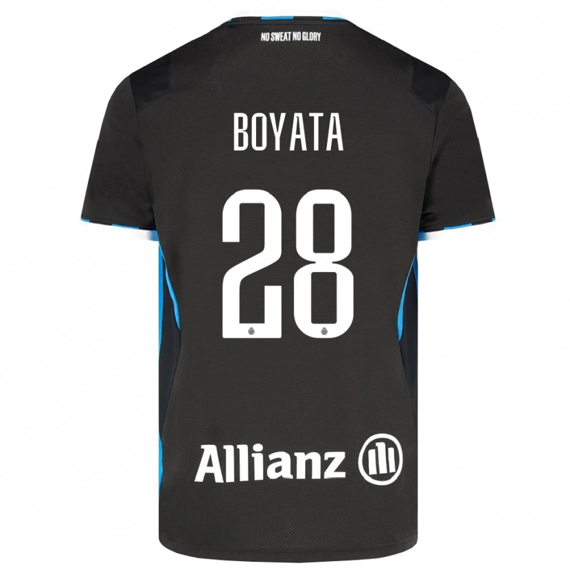 Danxen Dzieci Dedryck Boyata #28 Czarny Czerwony Niebieski Domowa Koszulka 2026/27 Koszulki Klubowe