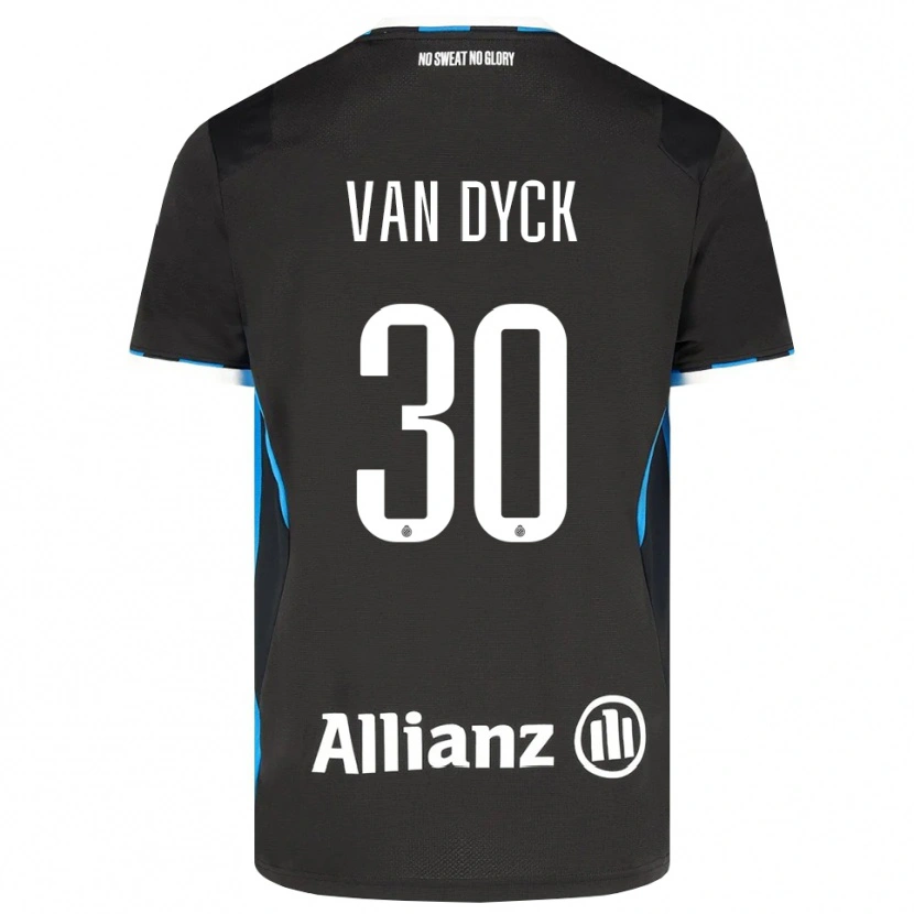 Danxen Dzieci Nell Van Dyck #30 Czarny Czerwony Niebieski Domowa Koszulka 2026/27 Koszulki Klubowe